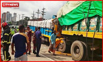 বগুড়ায় দাঁড়িয়ে থাকা ট্রাকে আরেক ট্রাকের ধাক্কা, নিহত ৩