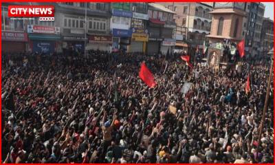 খামেনি হত্যার প্রতিবাদে ভারতের কাশ্মীরে লাখো মানুষের বিক্ষোভ