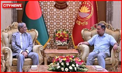 বঙ্গভবনে রাষ্ট্রপতির সঙ্গে প্রধানমন্ত্রীর সাক্ষাৎ