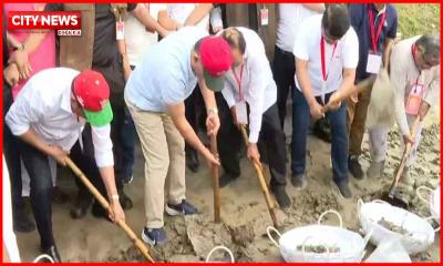 বাবার খনন করা সেই ‘ধরার খাল’ পুনঃখননের উদ্বোধন করেছেন প্রধানমন্ত্রী