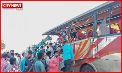 রংপুরে দাঁড়িয়ে থাকা ডাম্প ট্রাকে বাসের ধাক্কায় নিহত ৩, আহত ১৫