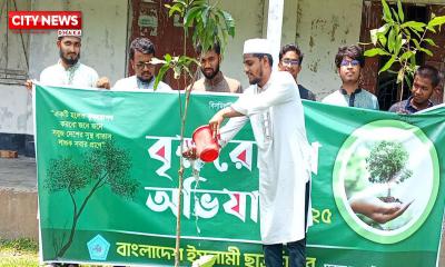সুন্দরগঞ্জে ছাত্রশিবিরের বৃক্ষরোপণ ও চারা বিতরণ