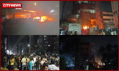 হাদি হত্যার বিচারের দাবিতে উত্তাল দেশ, বিভিন্ন স্থানে ভাঙচুর-অগ্নিসংযোগ