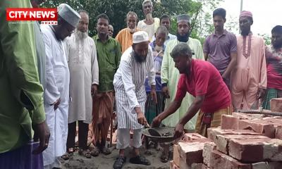 সুন্দরগঞ্জে মসজিদের উন্নয়ন কাজের উদ্বোধন