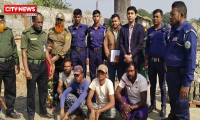 বাউফলে অবৈধ ইটভাটা ‘এমএবি ব্রিকস’-এ ভ্রাম্যমাণ আদালতের অভিযান