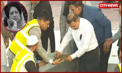 রাষ্ট্রীয় মর্যাদায় স্বামী জিয়াউর রহমানের পাশে সমাহিত খালেদা জিয়া