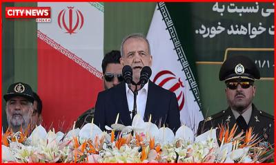 শত্রুকে এক ইঞ্চি জমিও দখল করতে দেবে না ইরান: জাতির উদ্দেশে ভাষণে পেজেশকিয়ান