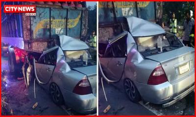 ভাঙ্গায় ট্রাকে প্রাইভেট কারের ধাক্কায় নিহত বেড়ে ৫