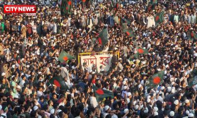 হাদি হত্যা, জনসমুদ্র শাহবাগ