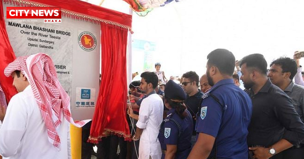 ‘Mawlana Bhashani Bridge’ in Gaibandha opens to traffic