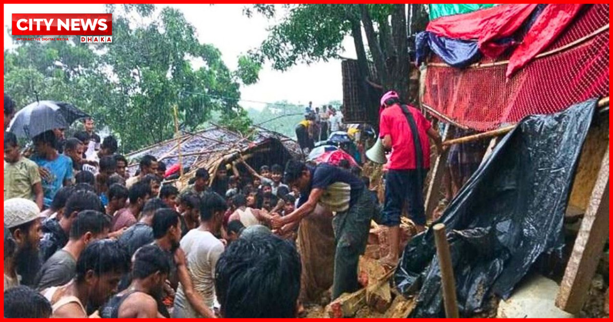 কক্সবাজারে রোহিঙ্গা ক্যাম্পে পাহাড়ধসে নিহত বেড়ে ৮