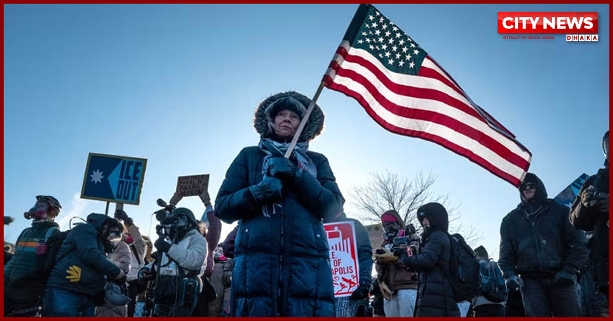 যুক্তরাষ্ট্রজুড়ে আইসিইবিরোধী বিক্ষোভ, ট্রাম্প প্রশাসনের সঙ্গে মুখোমুখি অবস্থানে মিনেসোটা