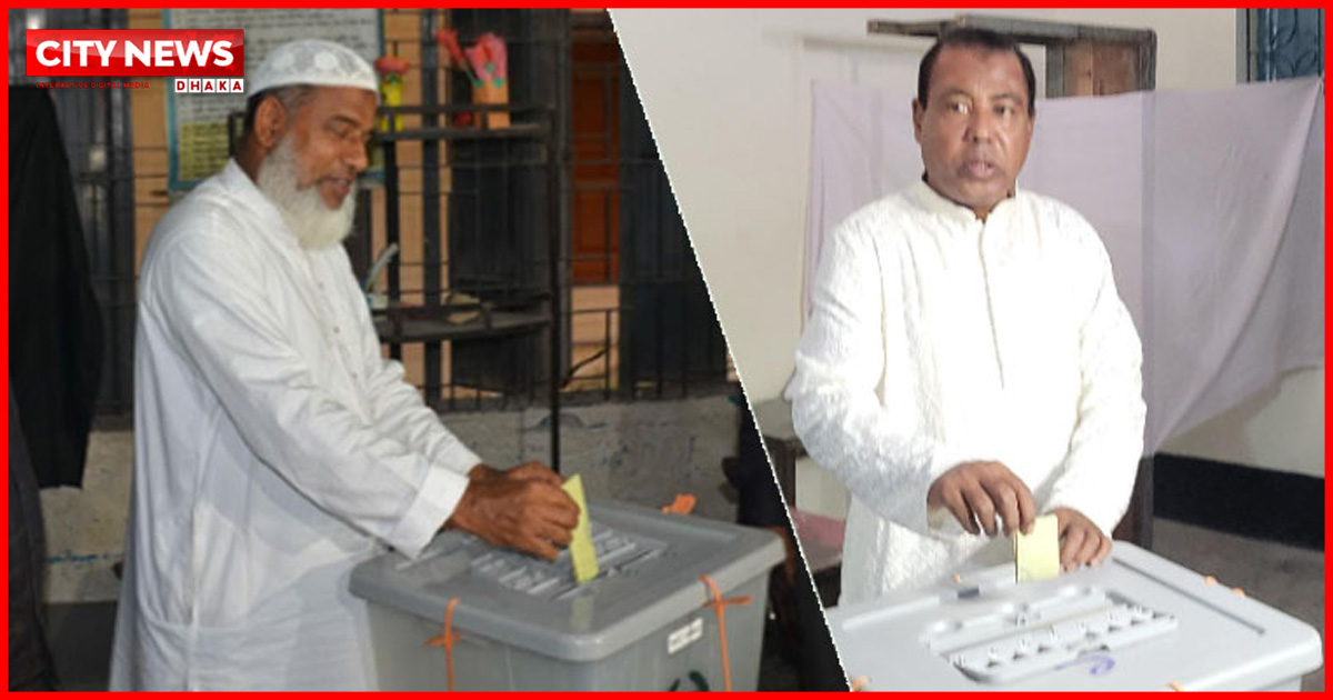 ভোট দিলেন বিএনপি ও জামায়াতের প্রার্থী