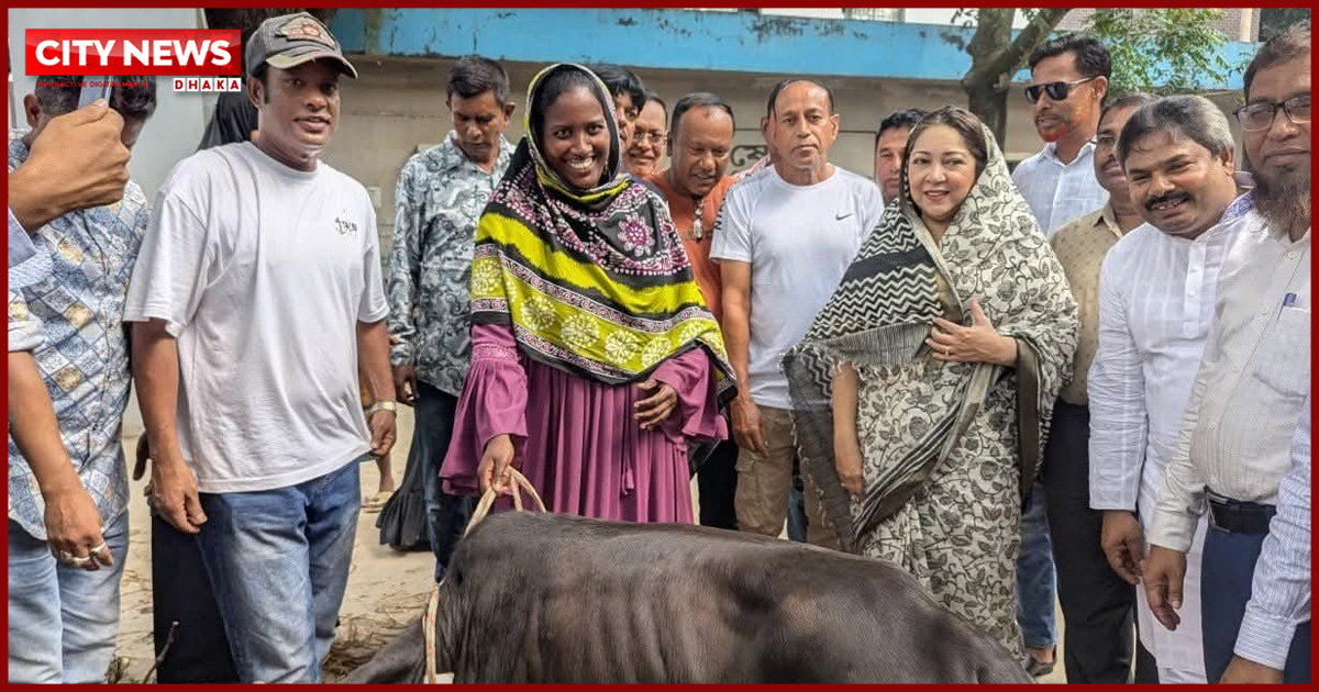 ফরিদপুরে খামারিদের মাঝে বকনা বাছুর বিতরণ: চৌধুরী নায়াব ইউসুফ