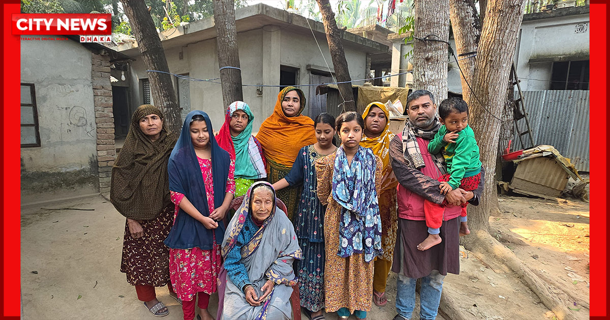 ফরিদপুরের মধুখালীতে উচ্ছেদ ও হামলা আতংকে দুই পরিবার