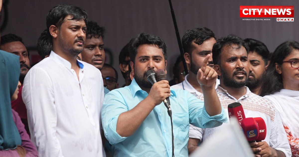 বাংলাদেশে আর কোনো গডফাদার সৃষ্টি হতে দেওয়া হবে না : নাহিদ ইসলাম