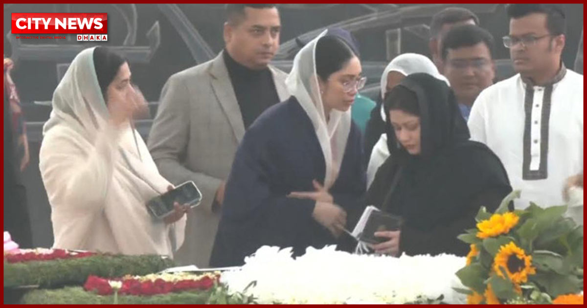 দাদা-দাদির কবর জিয়ারত করলেন জাইমা রহমান