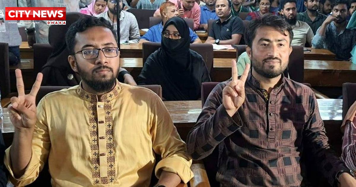 জাকসুর ভিপি স্বতন্ত্রের জিতু, জিএস শিবিরের মাজহার