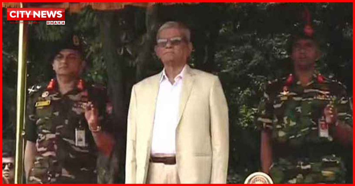 বঙ্গভবনে রাষ্ট্রপতিকে গার্ড অব অনার প্রদান