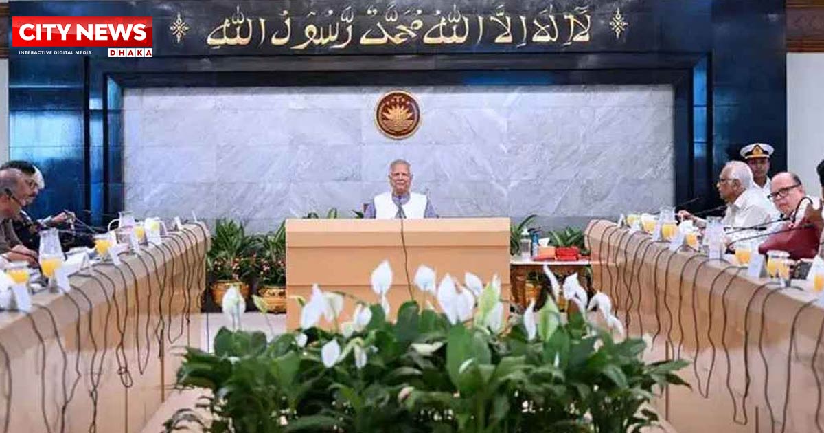 বৈঠকে বসেছে উপদেষ্টা পরিষদ, আলোচনার টেবিলে জুলাই সনদ ও গণভোট