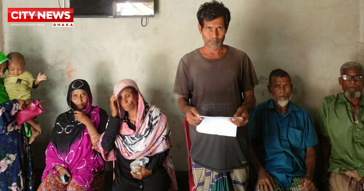 সুন্দরগঞ্জে বসতভিটা দখল ও হামলার অভিযোগে কৃষকের সংবাদ সম্মেলন