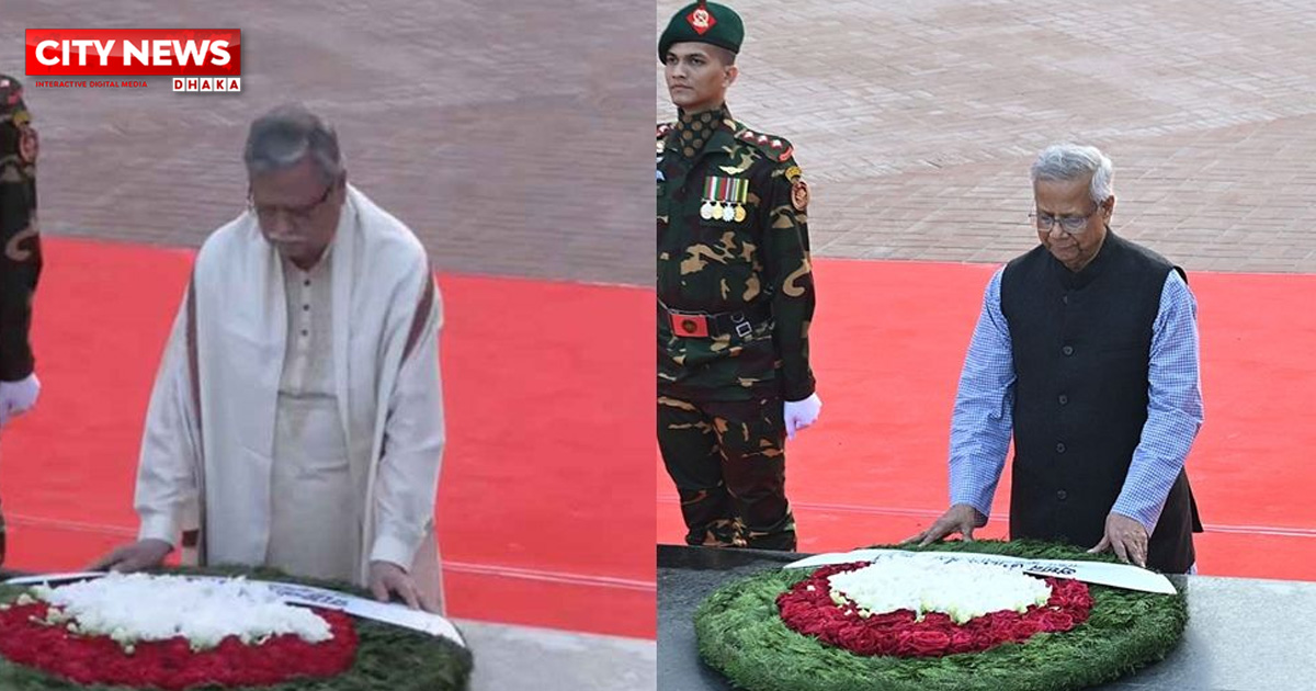 শহীদ বুদ্ধিজীবীদের প্রতি রাষ্ট্রপতি ও প্রধান উপদেষ্টার শ্রদ্ধা