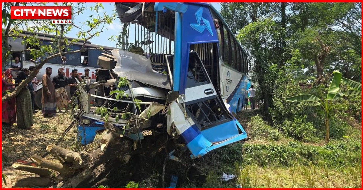 দুই বাসের মুখোমুখি সংঘর্ষে নিহত ৪