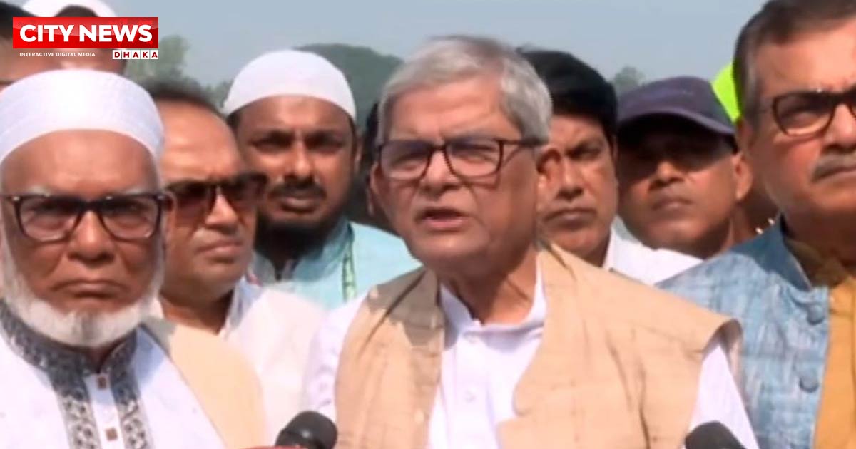 দাদাগিরি বন্ধ করে ভারতকে বন্ধুসুলভ আচরণের আহ্বান মির্জা ফখরুলের