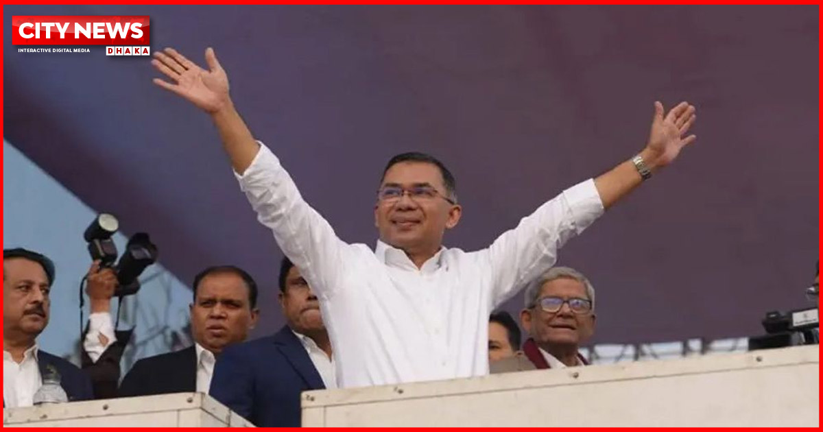 ময়মনসিংহ, গাজীপুর ও উত্তরায় তারেক রহমানের নির্বাচনী জনসভা আজ