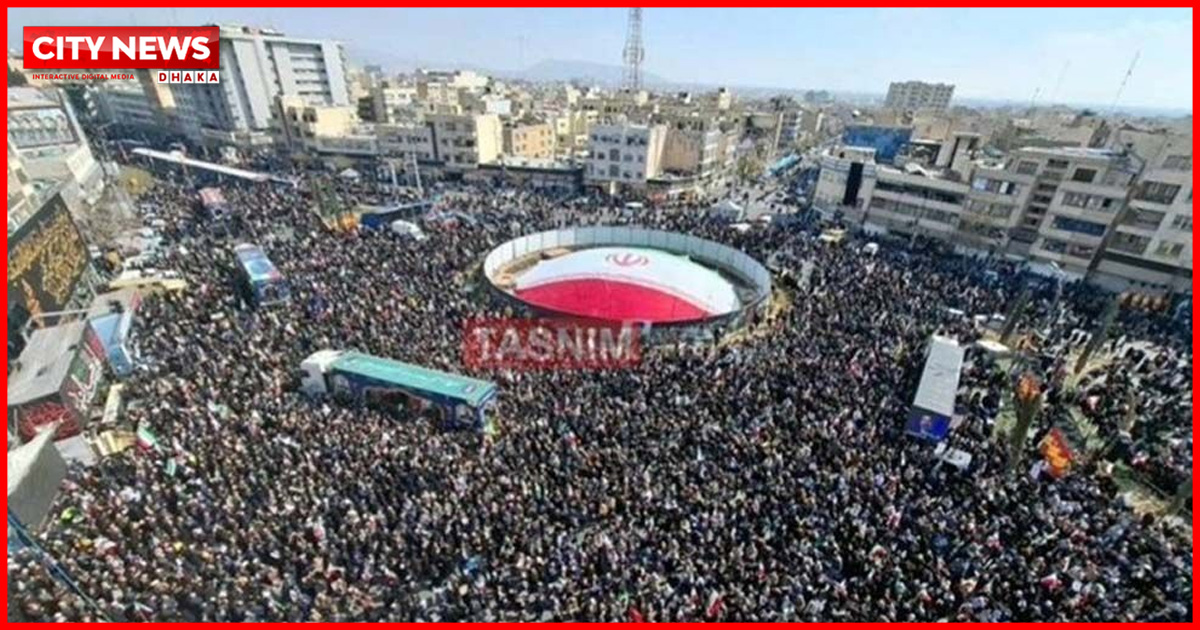 লারিজানির জানাজায় লাখো ইরানির ঢল