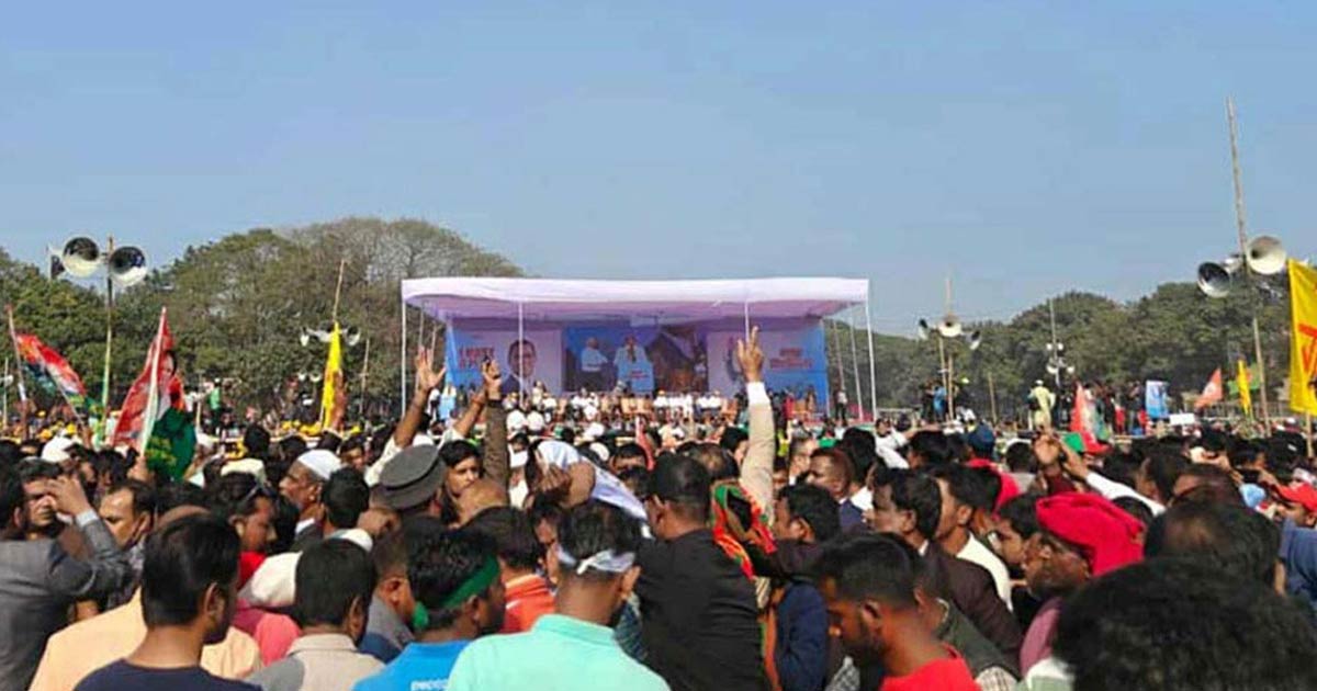 ময়মনসিংহে তারেক রহমান, উচ্ছ্বসিত নেতাকর্মীরা