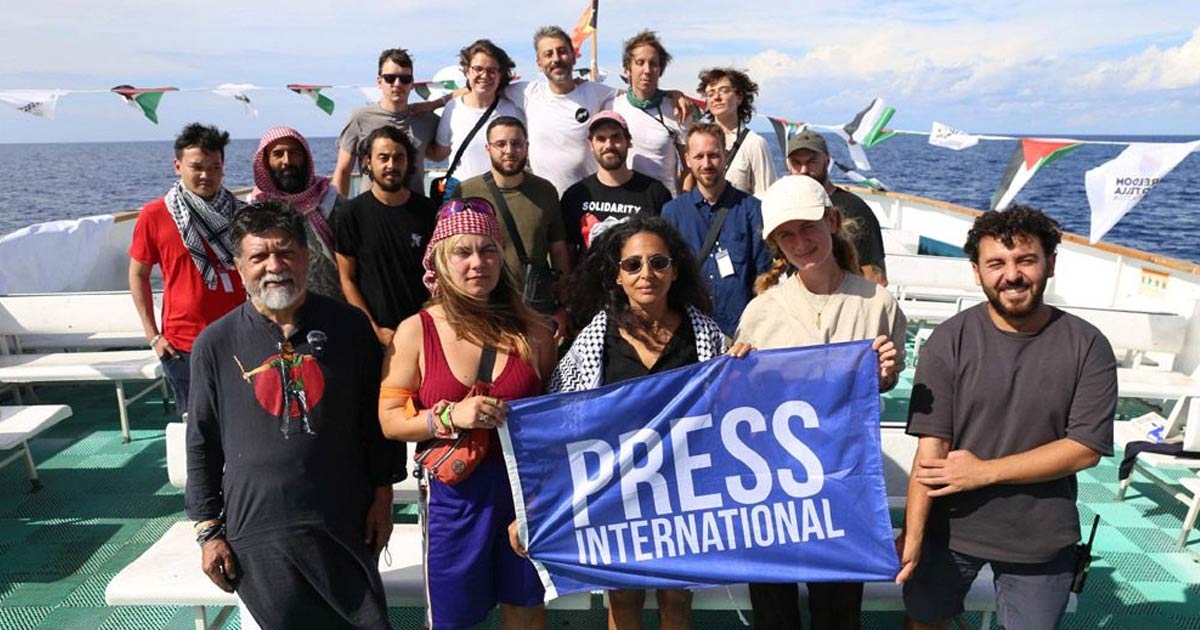 ফ্রিডম ফ্লোটিলার সব নৌযান একসঙ্গে গাজার পথে এগোচ্ছে