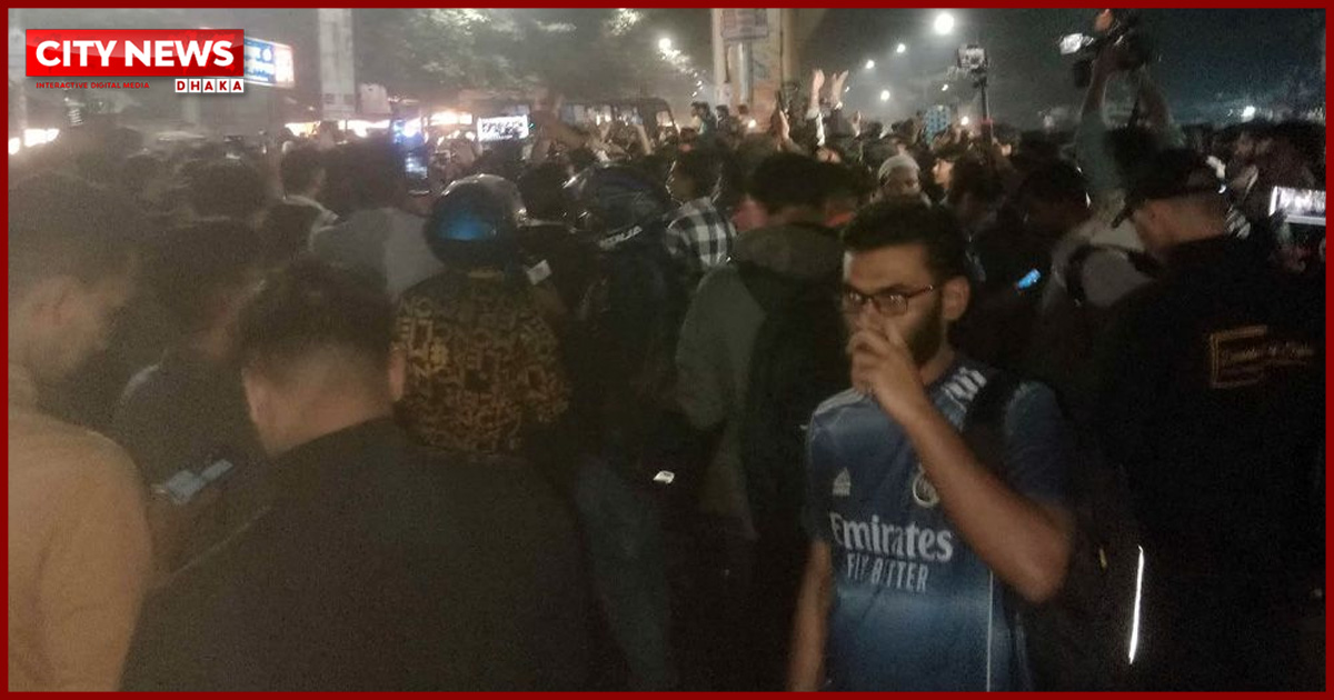 হাদির মৃত্যুতে শাহবাগে শোক মিছিল