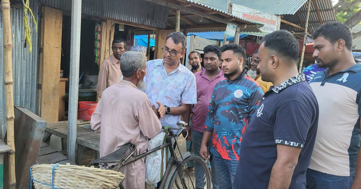 সুন্দরগঞ্জে ত্রয়োদশ জাতীয় সংসদ নির্বাচন ঘিরে সিন্টু সরদারের গণসংযোগ
