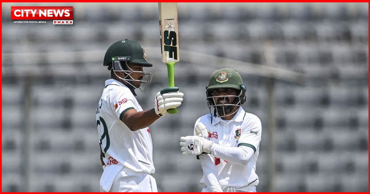 শান্তর শতক ও মুমিনুলের আক্ষেপে প্রথম দিন বাংলাদেশের