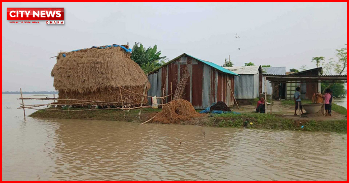 উত্তর-পূর্বাঞ্চলের ৮ নদীর পানি বিপৎসীমার উপরে, বন্যার শঙ্কা