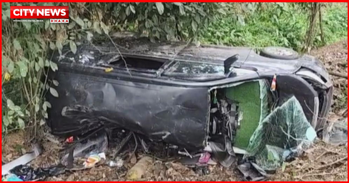 মাইক্রোবাসে বাসের ধাক্কা, খাদে পড়ে নিহত ৩