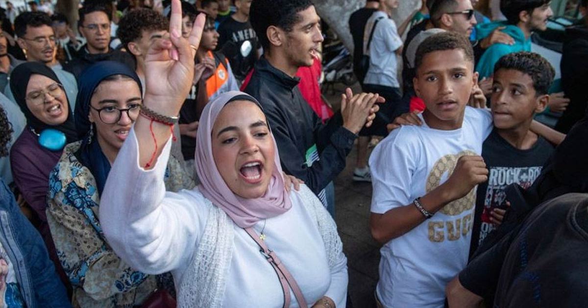 এবার মরক্কোতে জেন-জির ঢেউ, নেতা ছাড়াই চলছে বিক্ষোভ