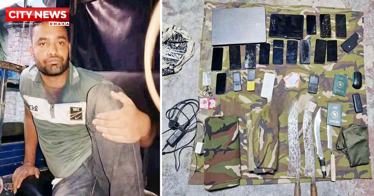 সৈয়দপুরে ভিসা প্রতারক আটক, সেনাবাহিনীর পোশাক সহ ল্যাপটপ উদ্ধার