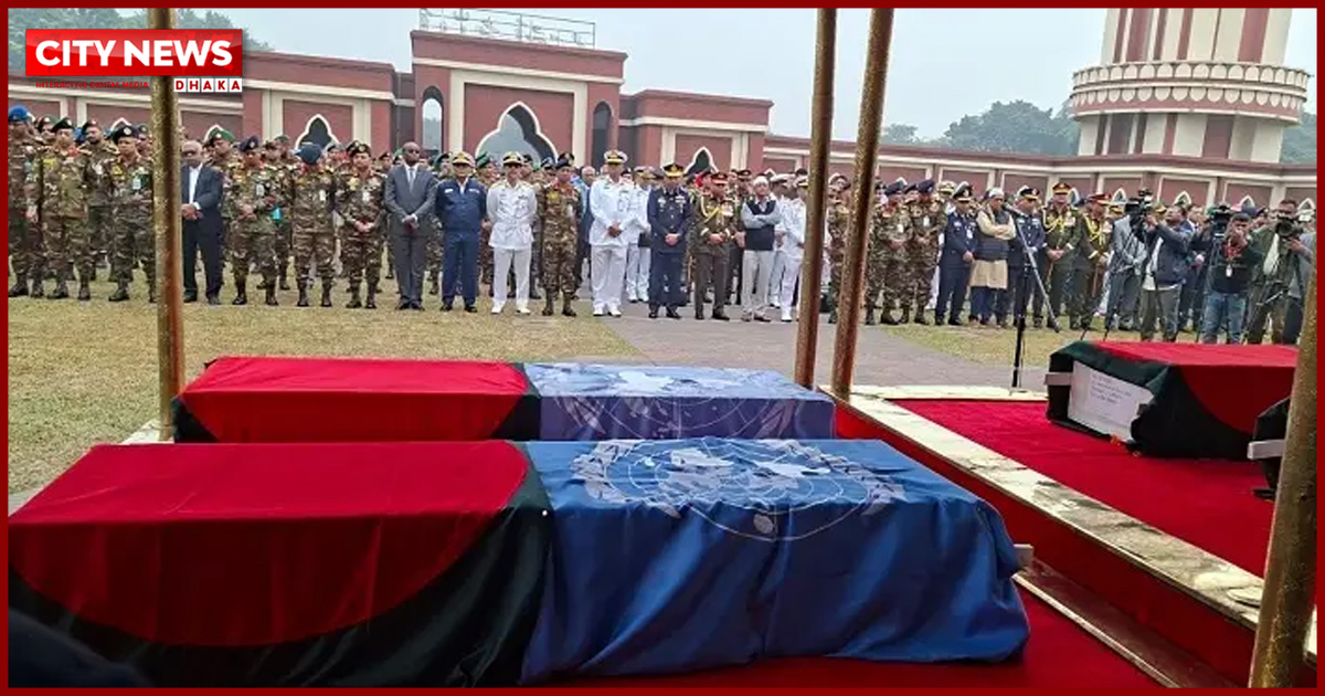 সুদানে নিহত ৬ সেনার জানাজা অনুষ্ঠিত