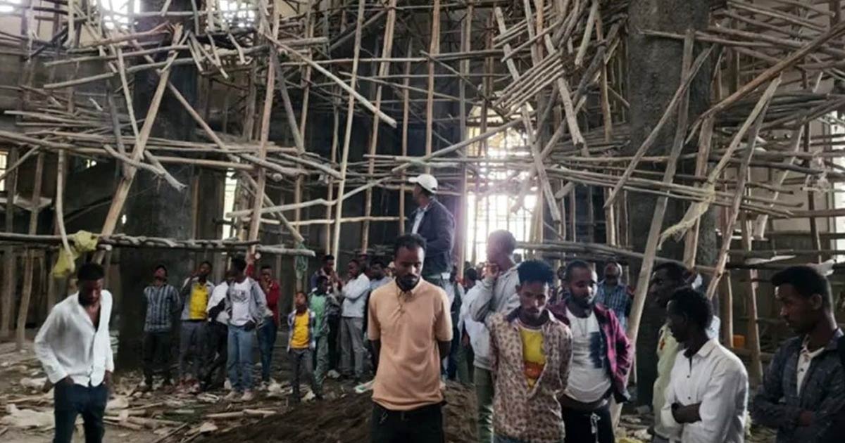 ইথিওপিয়ায় গির্জার ‘স্ক্যাফোল্ডিং’ ধসে নিহত ৩৬, আহত ২ শতাধিক
