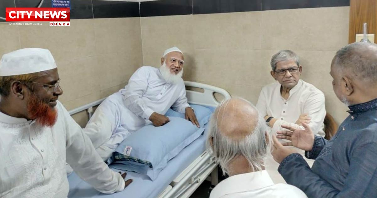 জামায়াত আমিরকে দেখতে হাসপাতালে মির্জা ফখরুল