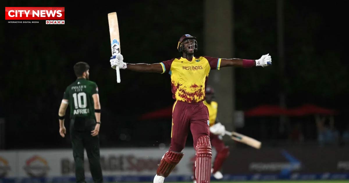শেষ বলের নাটকীয়তায় পাকিস্তানকে হারিয়ে সিরিজে সমতা আনলো উইন্ডিজ