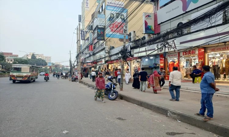 Footpaths reclaimed in Mirpur, bringing relief to pedestrians