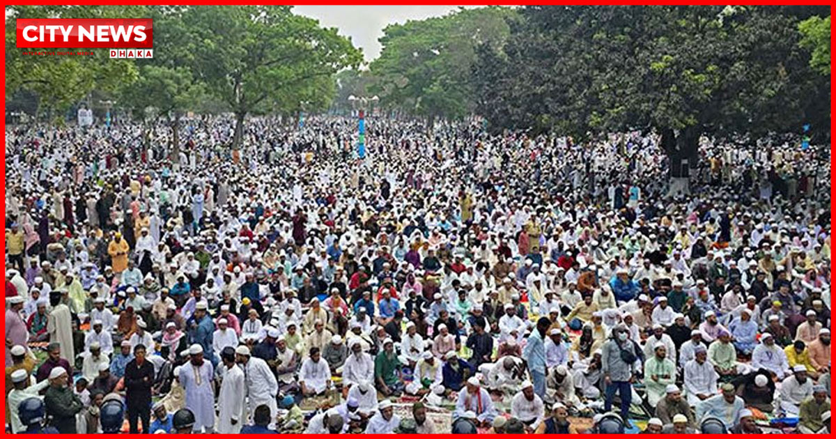 ঐতিহাসিক শোলাকিয়ায় ঈদ জামাতে জনসমুদ্র