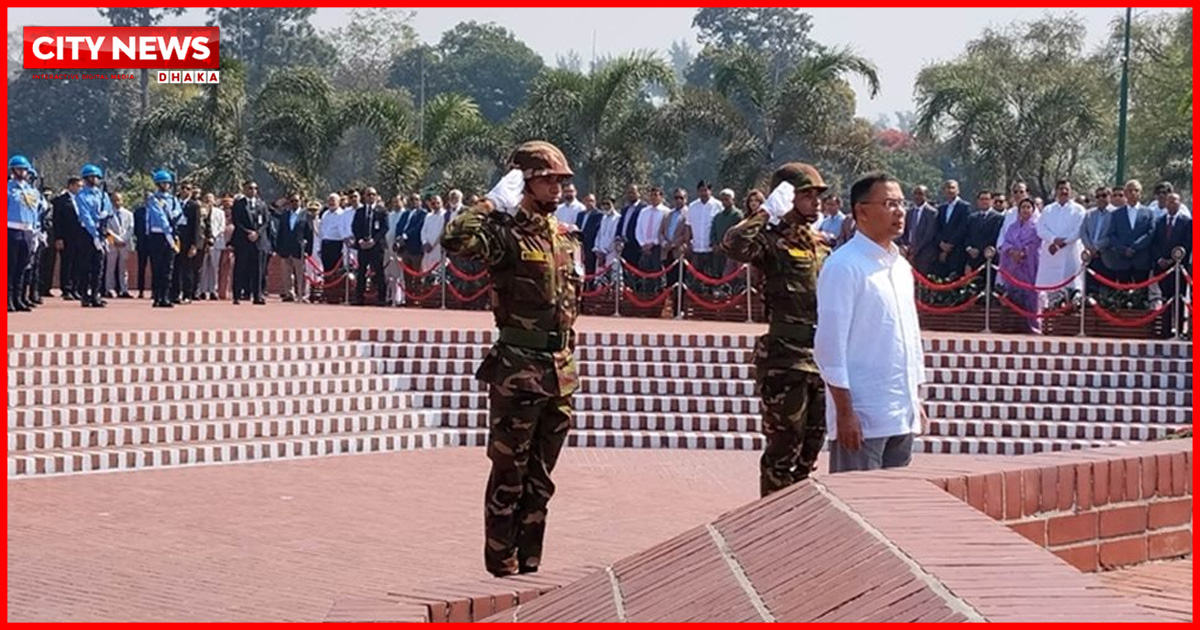 জাতীয় স্মৃতিসৌধে প্রধানমন্ত্রী তারেক রহমানের শ্রদ্ধা