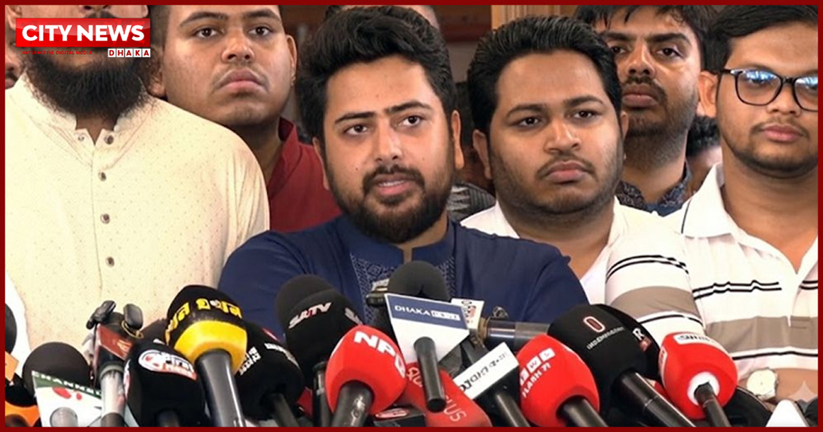 জুলাই গণ-অভ্যুত্থানের ইতিহাসকে দলীয়করণ না করার আহ্বান নাহিদ ইসলামের