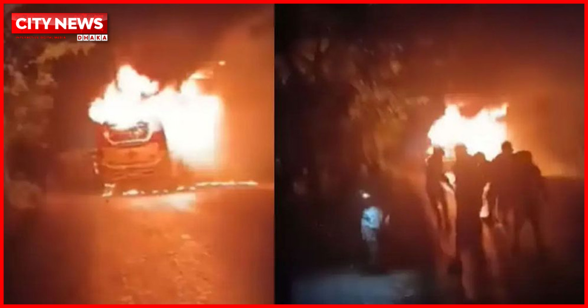 ফরিদপুরে বাসচাপায় পাঁচজন নিহত, ৪ গাড়িতে আগুন দিল উত্তেজিত জনতা