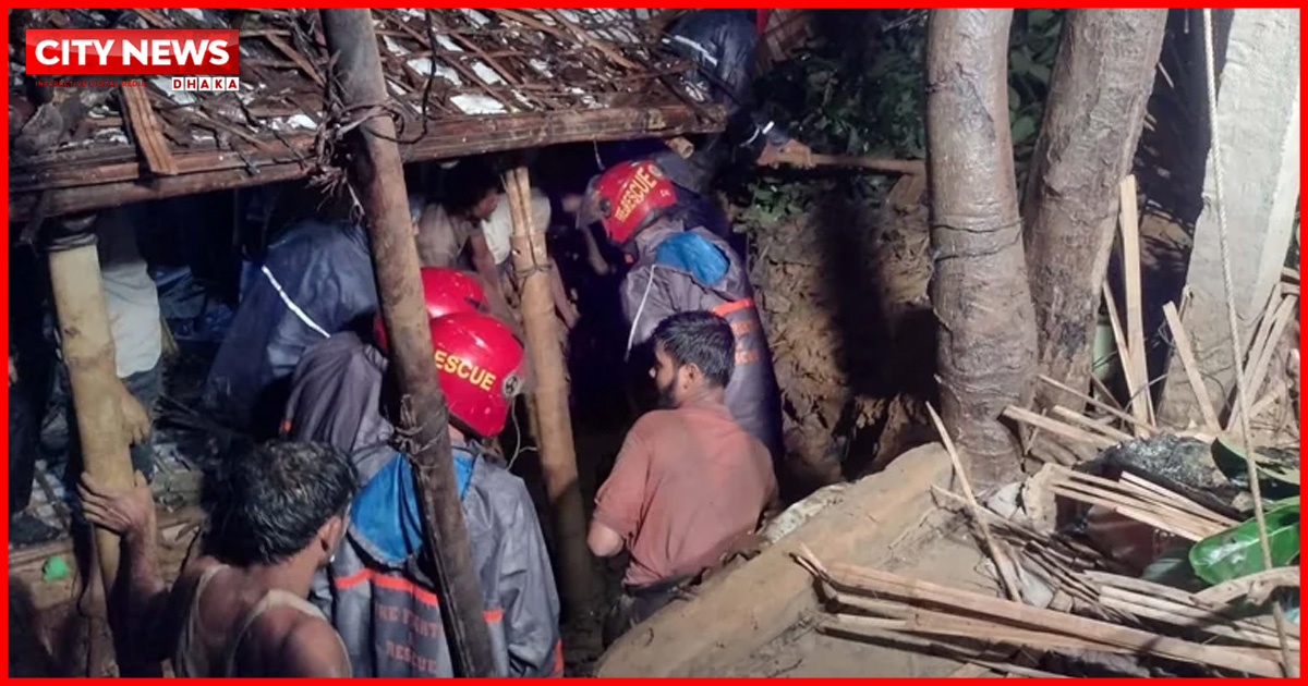 কক্সবাজারে পাহাড় ধসে এক রাতেই রোহিঙ্গা নারী-শিশুসহ ৯ জনের মৃত্যু