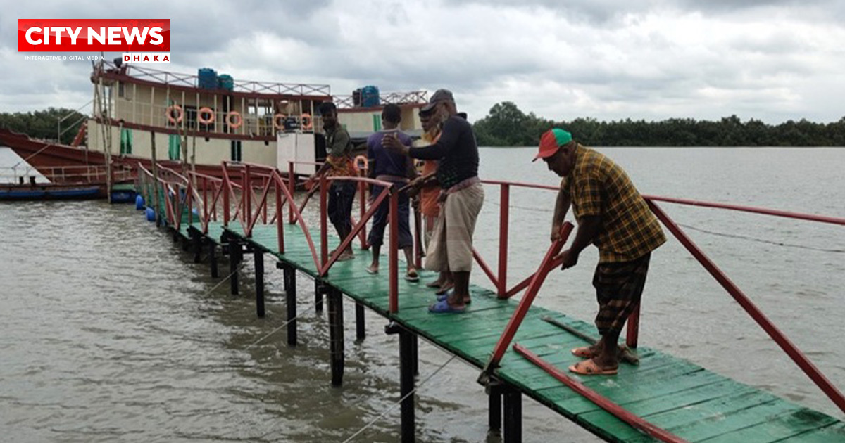 সুন্দরবন সংলগ্ন নদীরচর দখল করে গড়ে তোলা রিসোর্ট ভেঙে দিল প্রশাসন